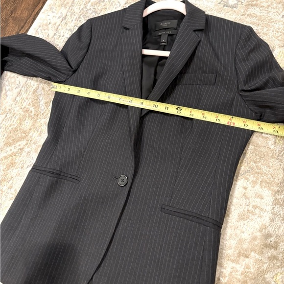 J. Crew Super 120 Pinstripe Wool Blazer - Picture 8 of 11